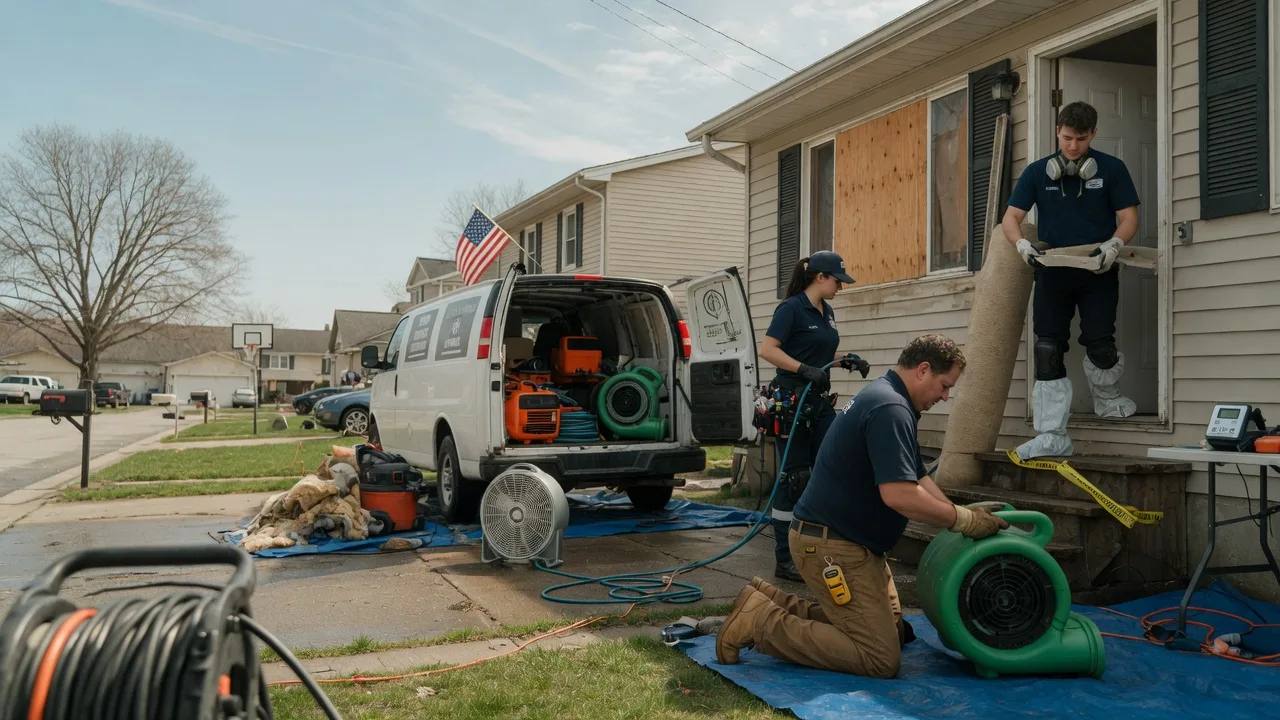 Water Damage Restoration in Mcconnell, IL near me